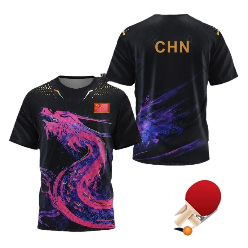 Table Tennis Jersey - CHINA Dragon Table Tennis Graphic T