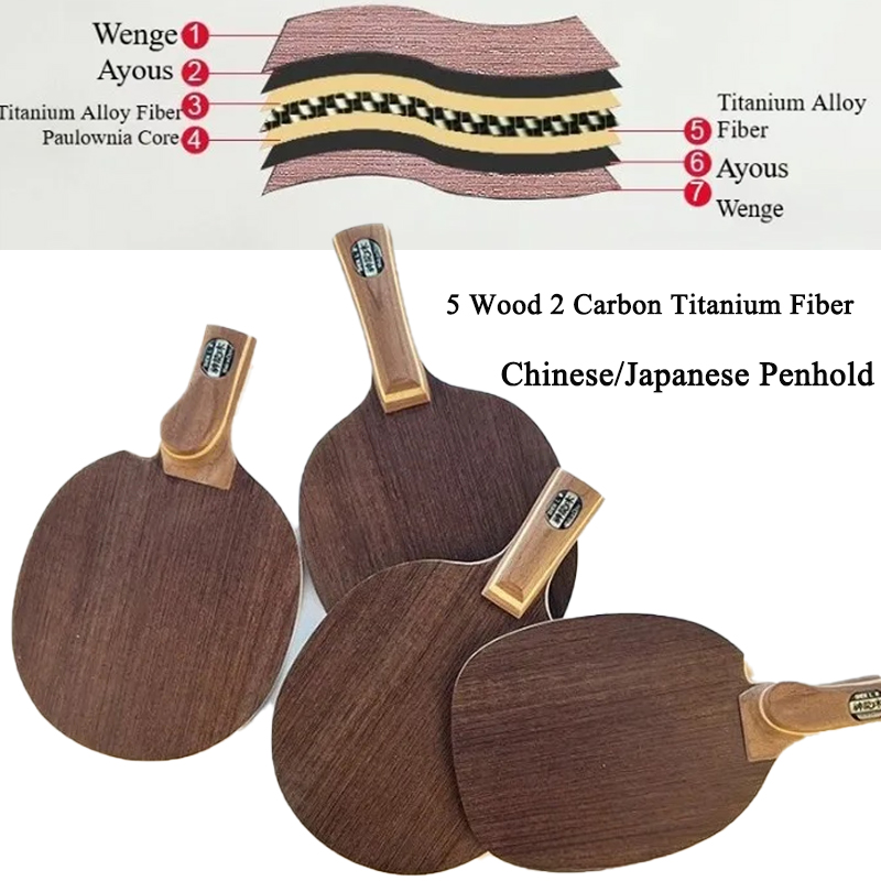 Table Tennis Blades - Table Tennis Blade Chinese/Japanese Penhold 5
