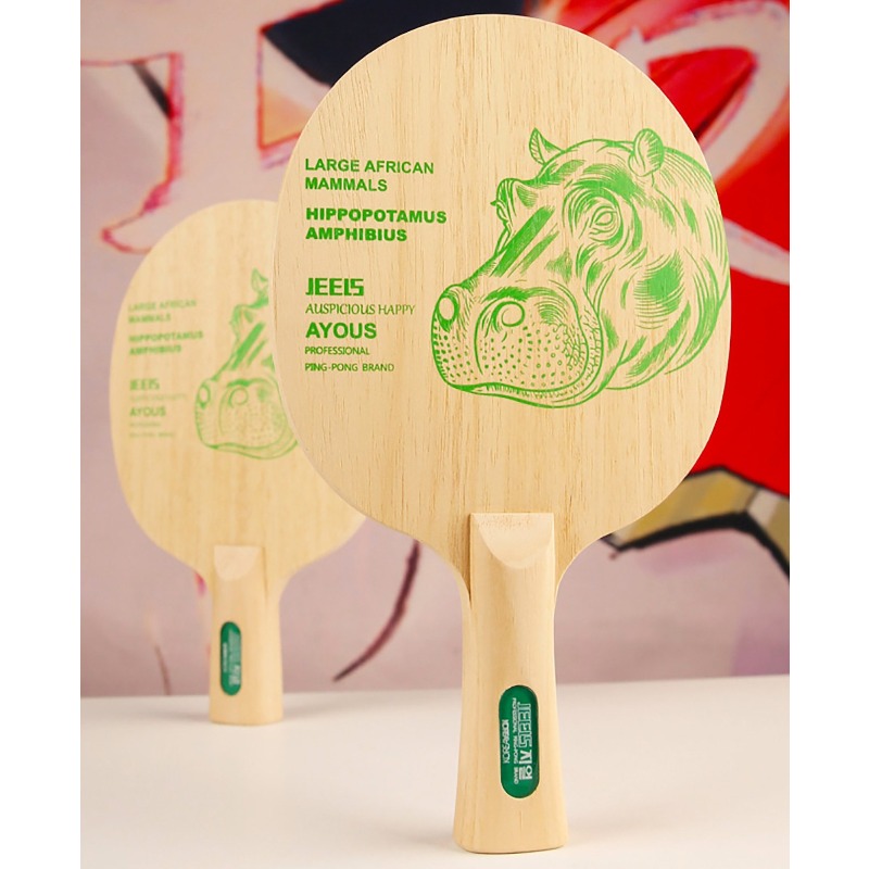 JEELS Green Hippo 1 Ply Ayous  - Table Tennis Blades 评论和价格