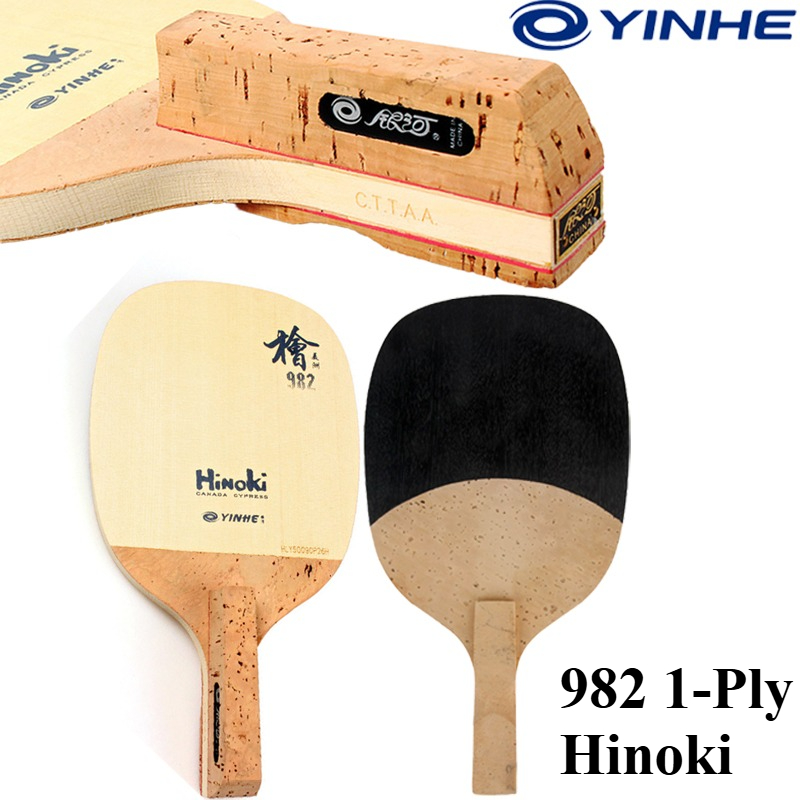 YINHE 982 1-Ply Solid Hinoki T - Table Tennis Blades 评论和价格