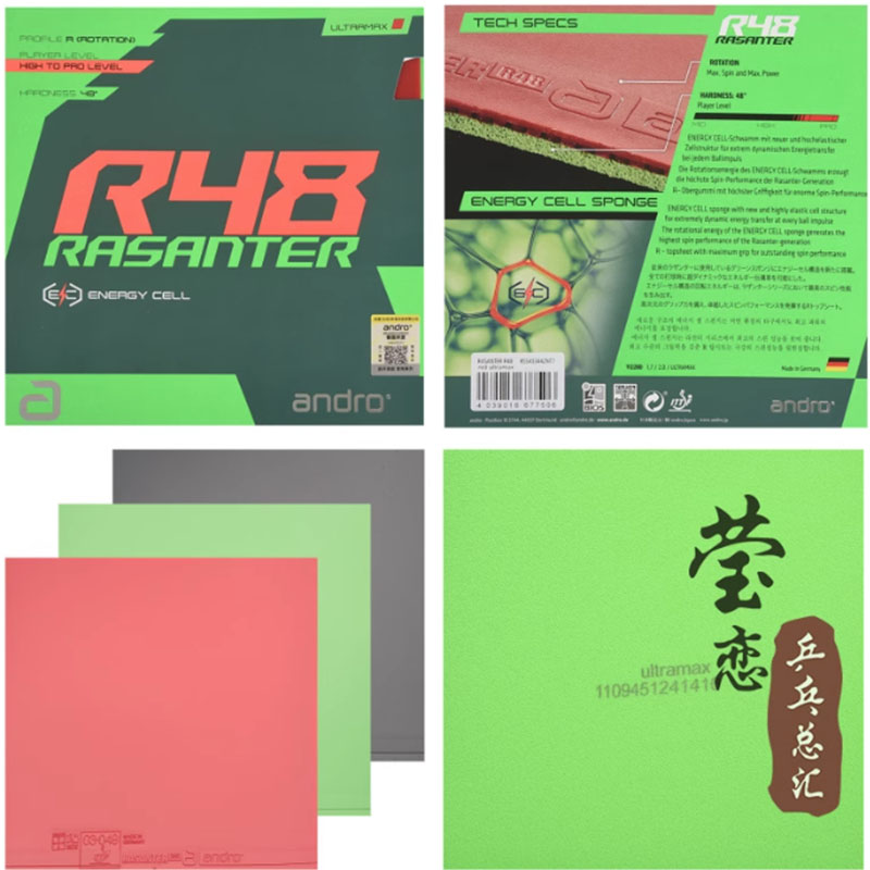 Andro Rasanter R45 47 50 C45 4 - Table Tennis Bat 评论和价格