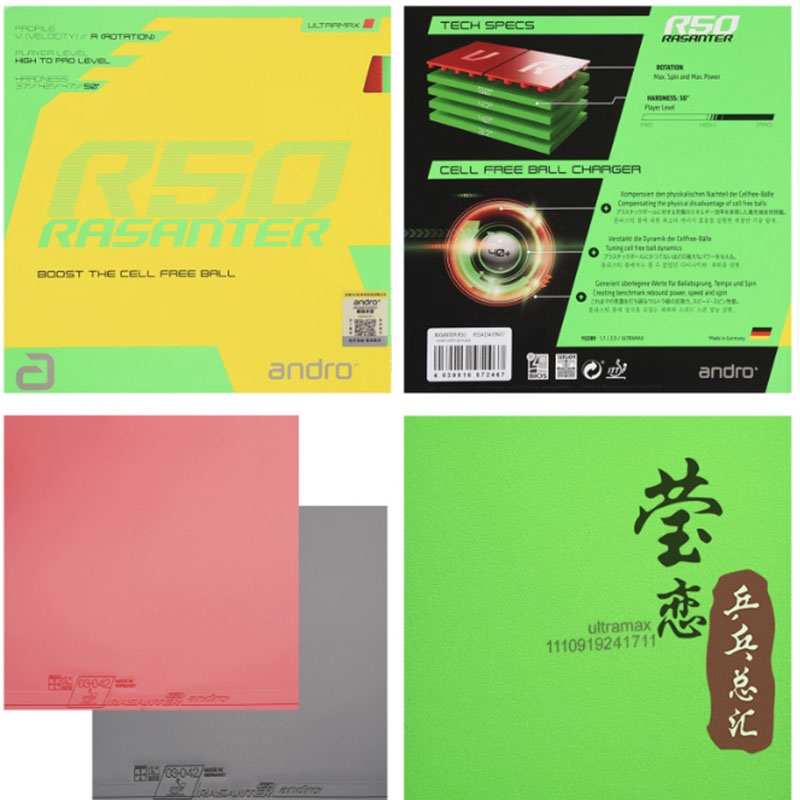 Andro Rasanter R45 47 50 C45 4 - Table Tennis Bat 评论和价格