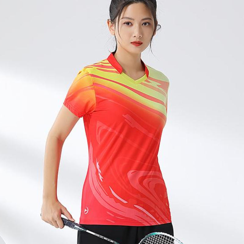 Women Badminton Shirt Print Go - Table Tennis Jersey 评论和价格
